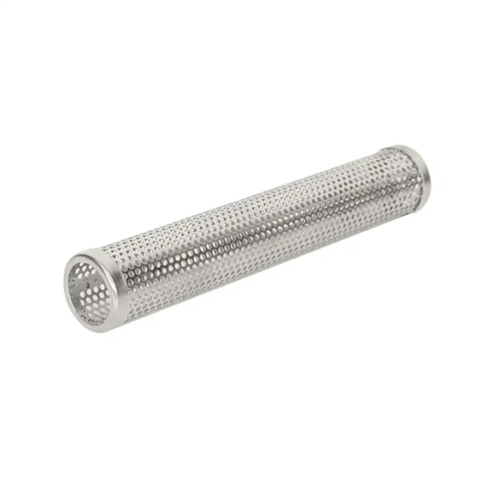 6 дюймов коптильни трубка Нержавеющая сталь гриль перфорированная сетка куриное