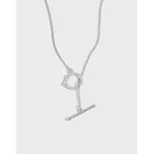 Женское Ожерелье-чокер с пряжкой из серебра 925 пробы