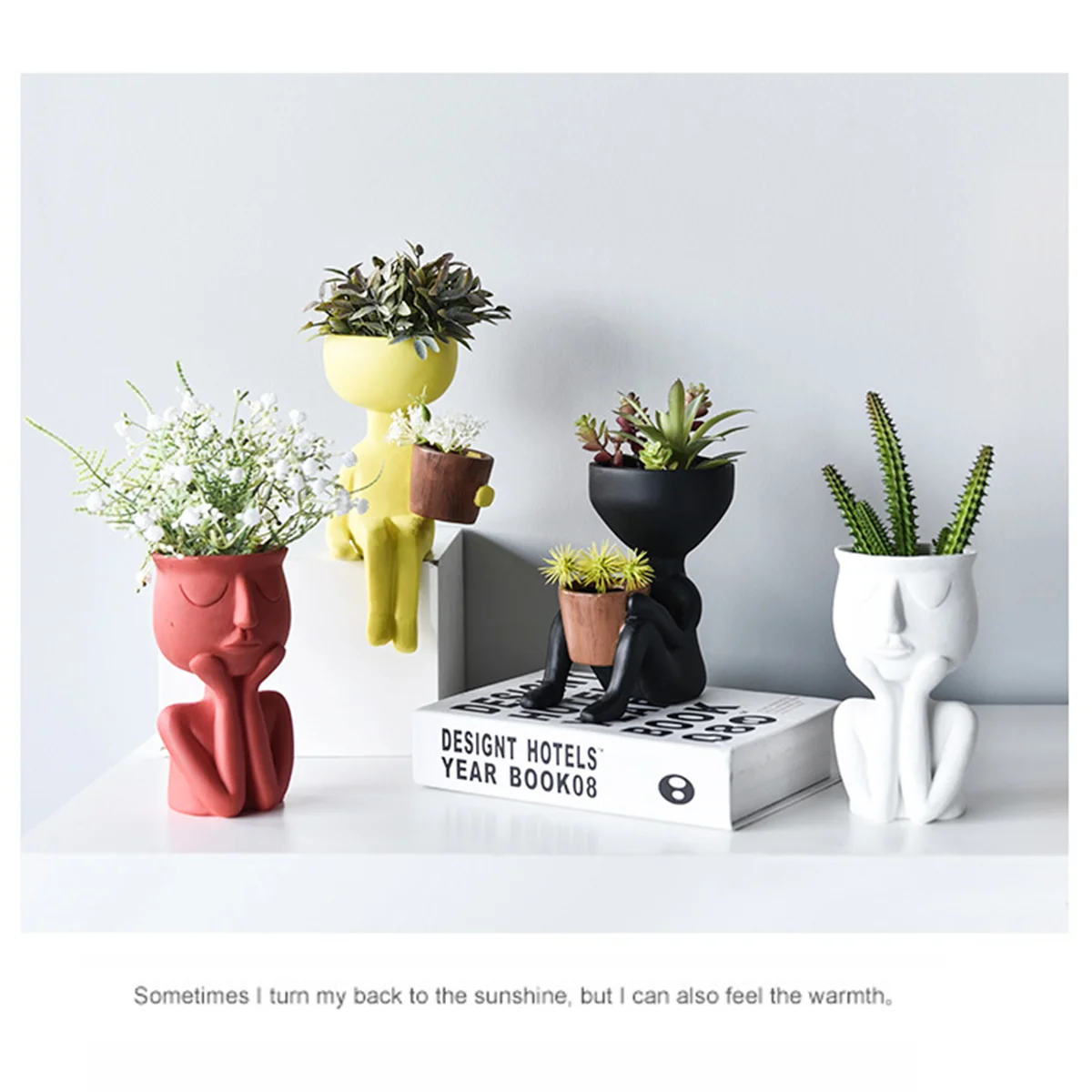 Креативная художественная портретная ваза скульптура цветочный горшок садовое