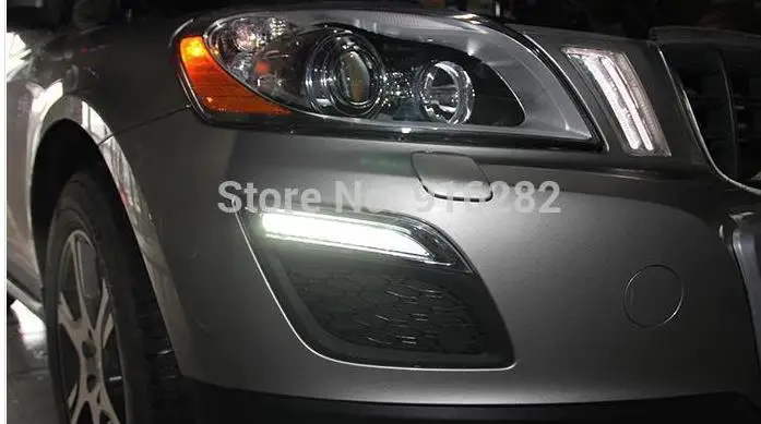 Скидка! Обшивка стиль и Водонепроницаемый12В СИД автомобильное DRL дневные ходовые