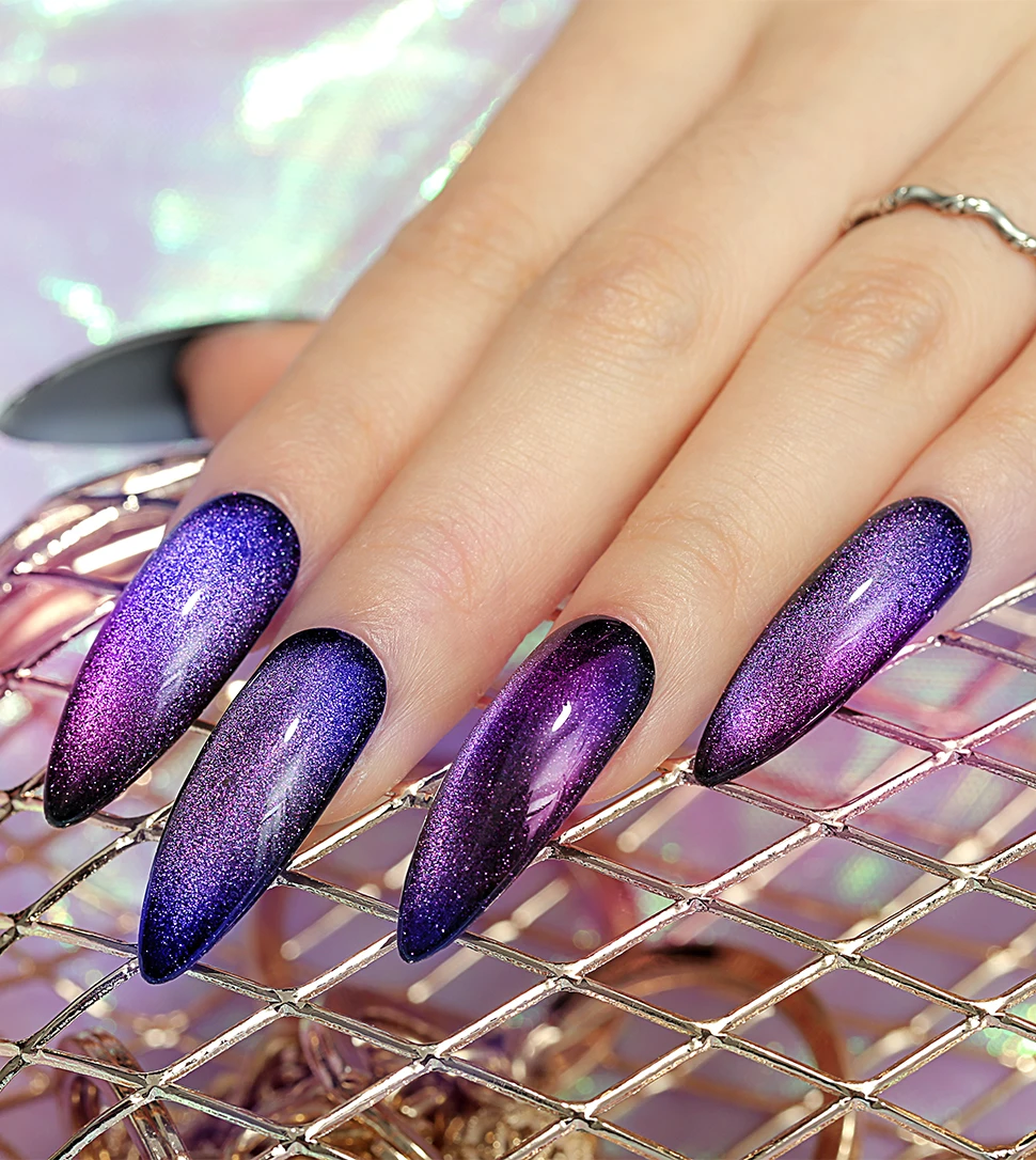 AZURE BEAUTY, 2 шт./лот, Galaxy Cat Eyes, УФ-Гель-лак, хамелеон, замачивается, для дизайна ногтей, магнитный светодиодный Гель-лак для ногтей, магнитная палочка, инструменты