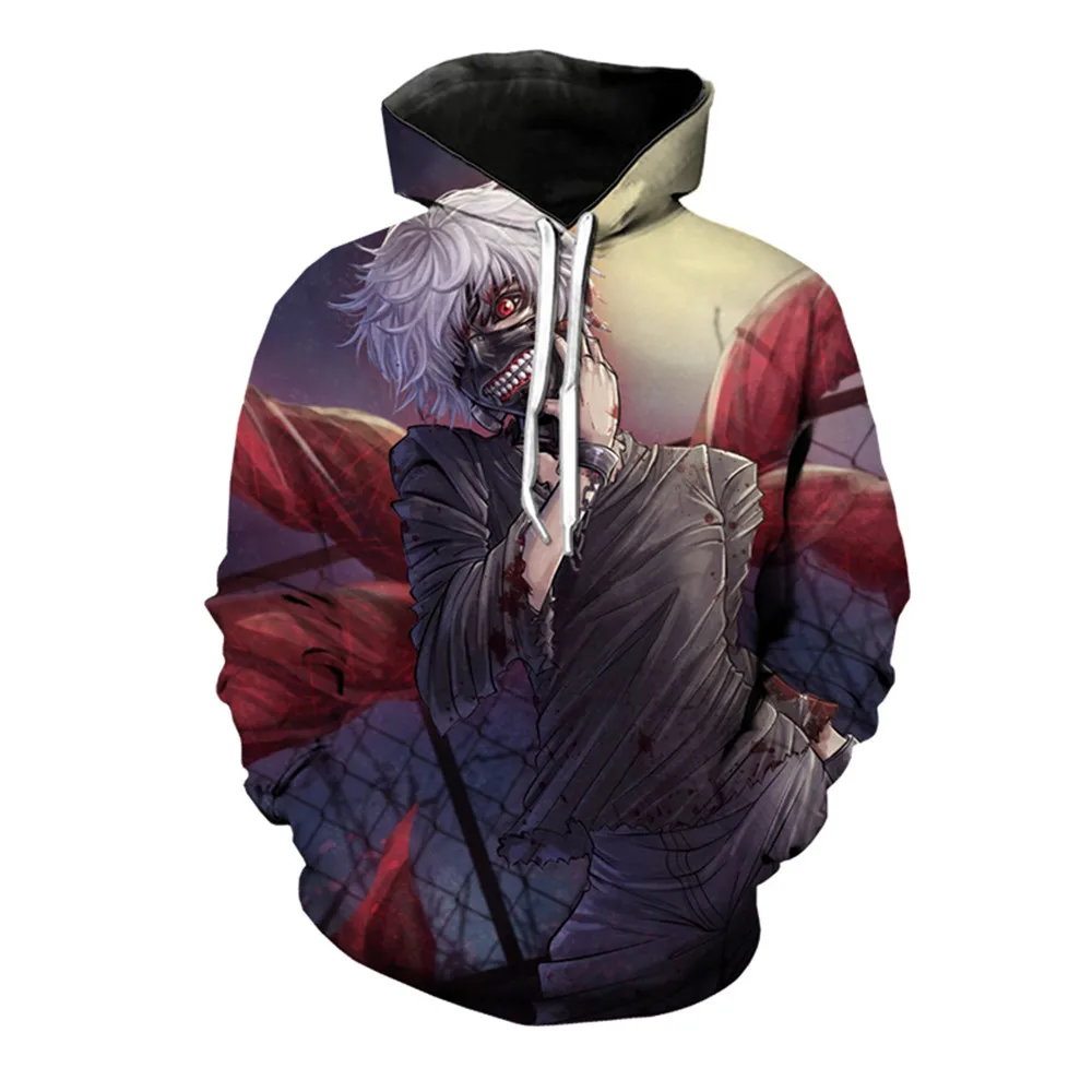 

CLOOCL Anime Hoodies Japanese Anime Tokyo Ghoul 3D PrintHoode Sweatshirt for Women Men Hoody Fashion Streetwear Pullover