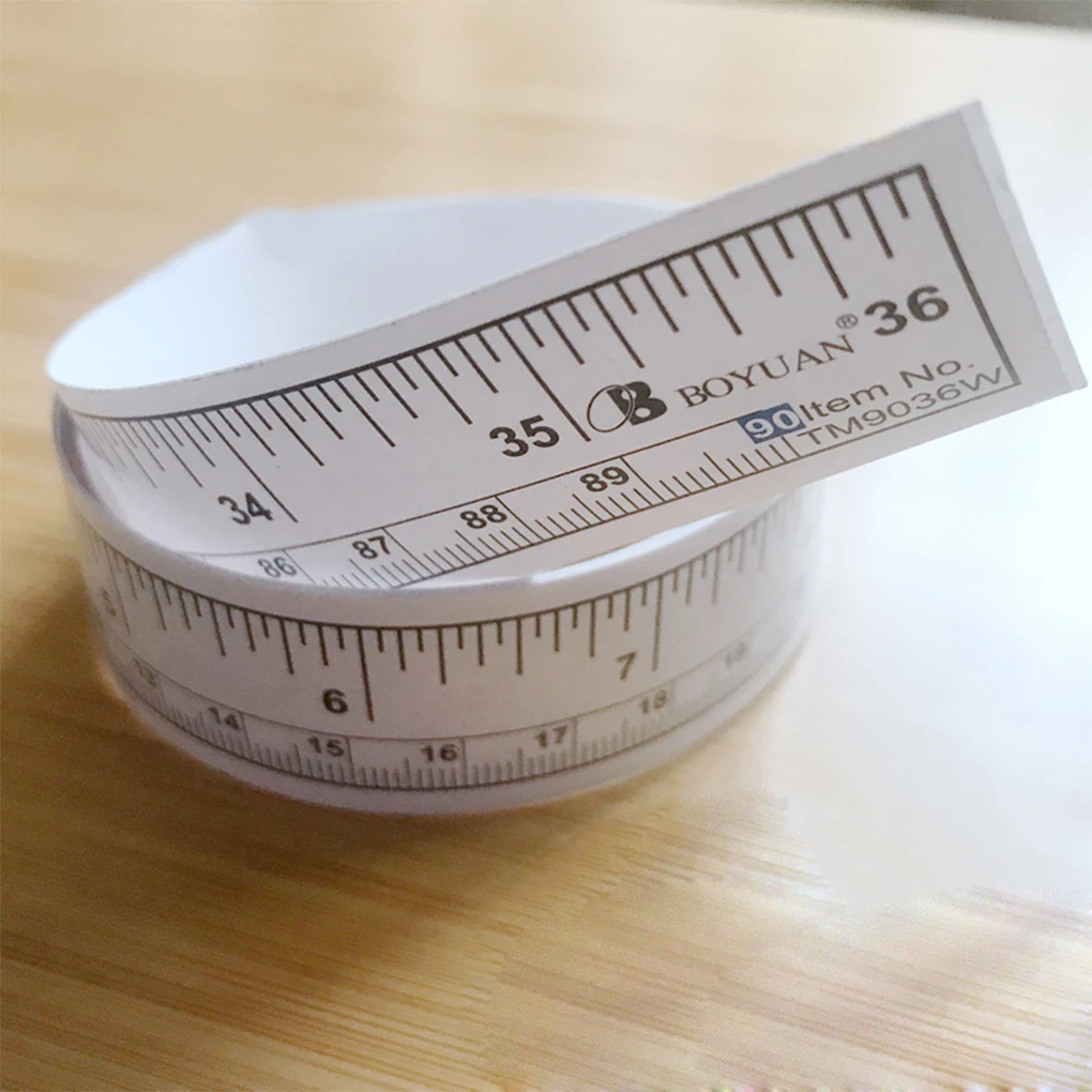 new 5pcs Self Adhesive Measure Tape Metric Inch Sewing Machine Sticker Tool Paper Ruler | Инструменты