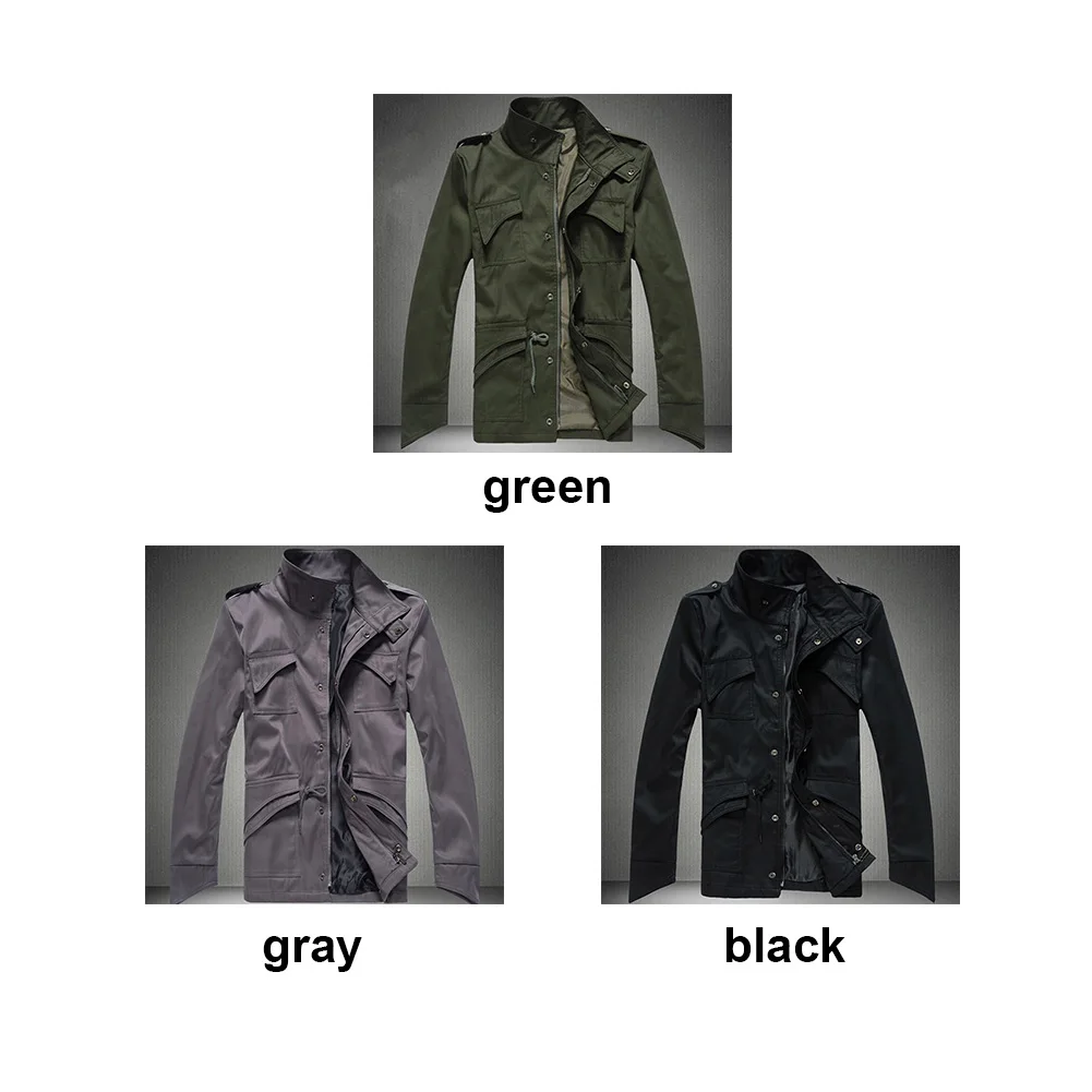

Men Jacket Brand New Man Winter Jackets Men Coats Army Military High Quality Stand Collar Jacket Outerwear