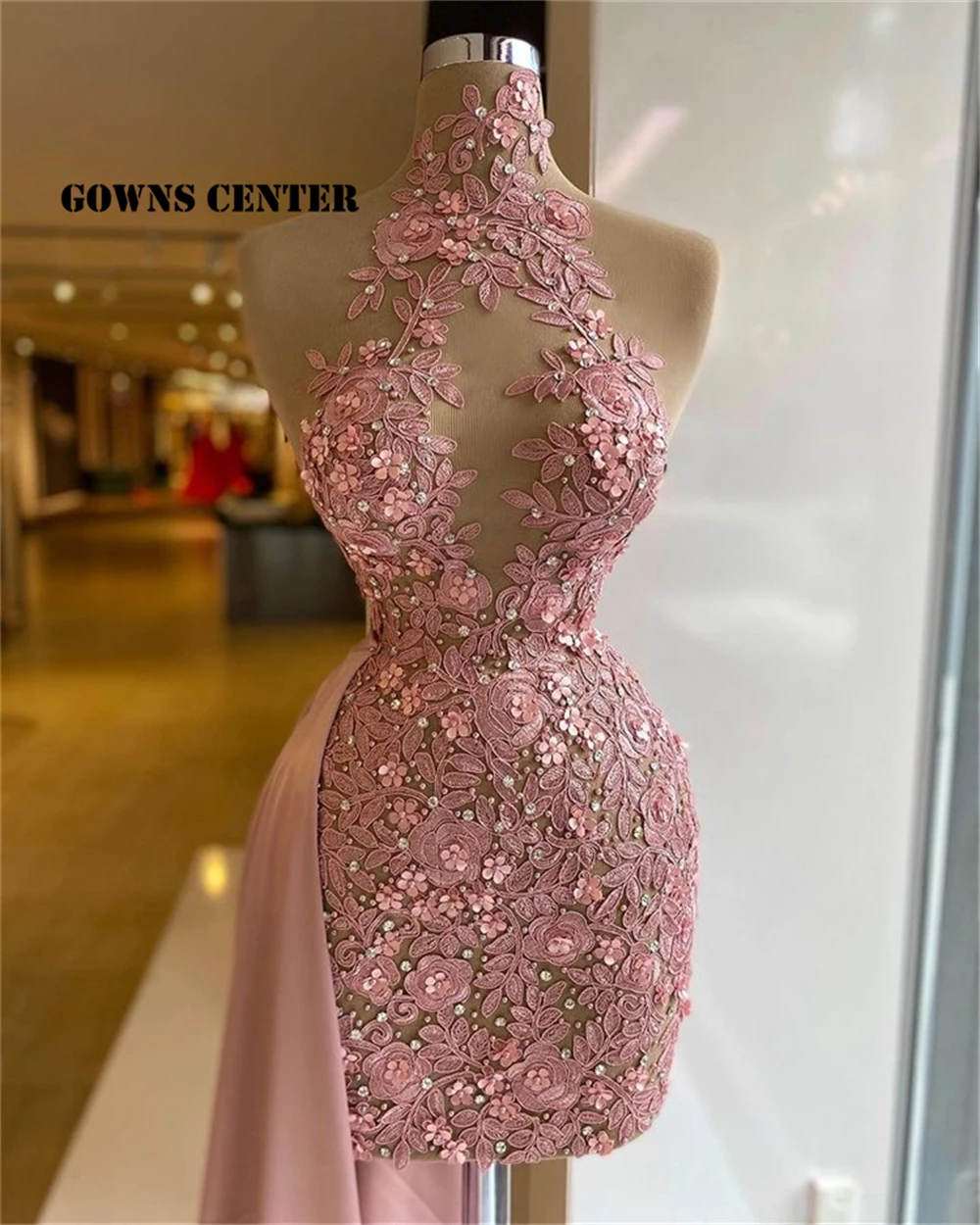 

Sexy Prom Dresses 2021 Mermaid Mini Cocktail Dress Flowers Party Homecoming Gowns Sweet robe de bal