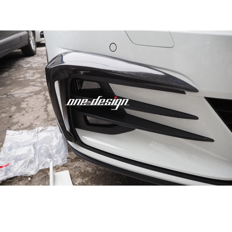 Подходит для Golf 7,5 поколения GTI модифицированный ветровой нож, окружающий WK углеродное волокно противотуманная Lampshade18-19