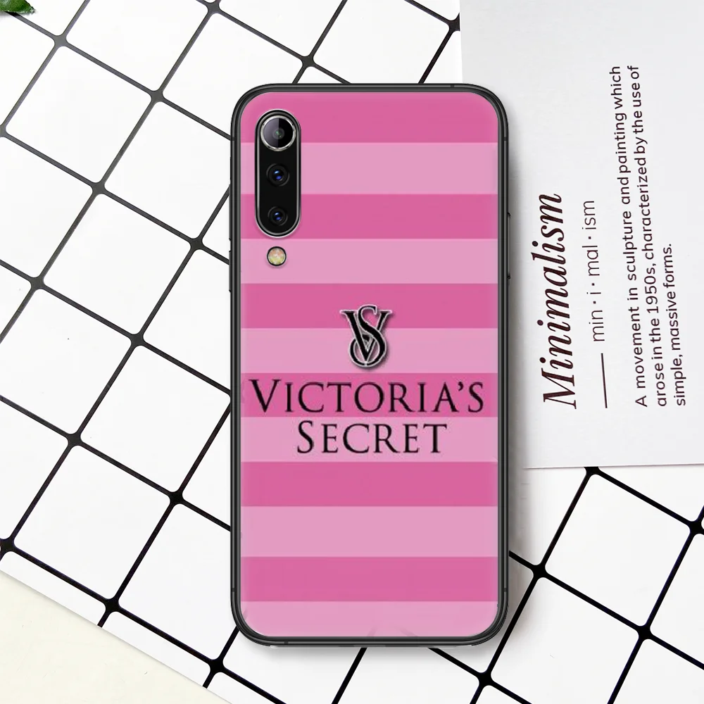 

Luxury Victorias Trend Love Pink Phone Case Cover For Xiaomi Redmi Note K 4 5 6 7 8 9 10 20 30 3 A X Pro Ultra black Funda