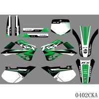 full graphics decals stickers motorcycle background custom number name for kawasaki kx125 kx250 kx 125 250 1999 2000 2001 2002