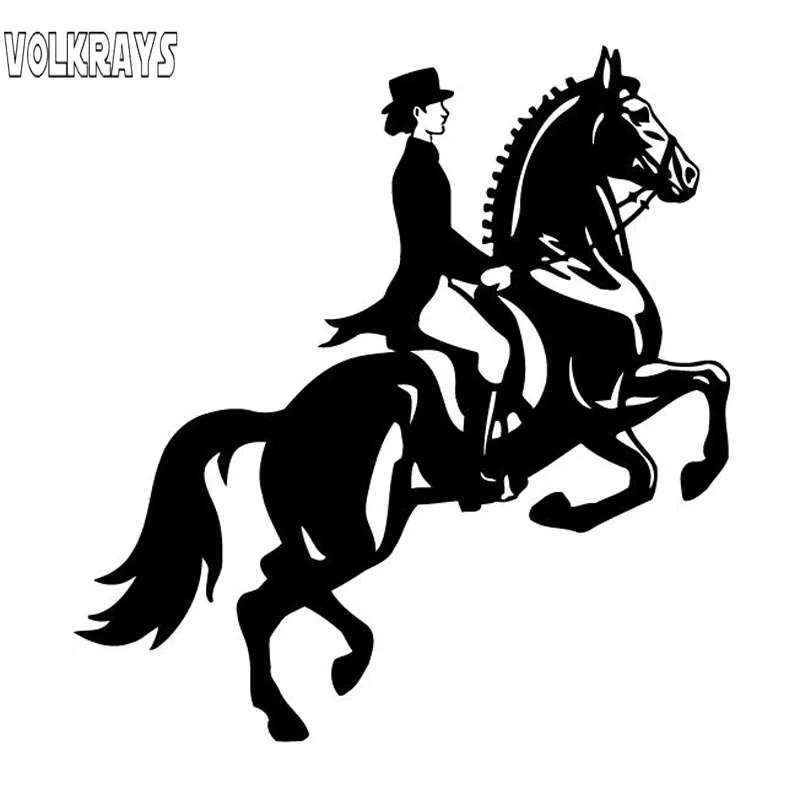 Модная Автомобильная наклейка Volkrays Женские аксессуары для езды на лошади