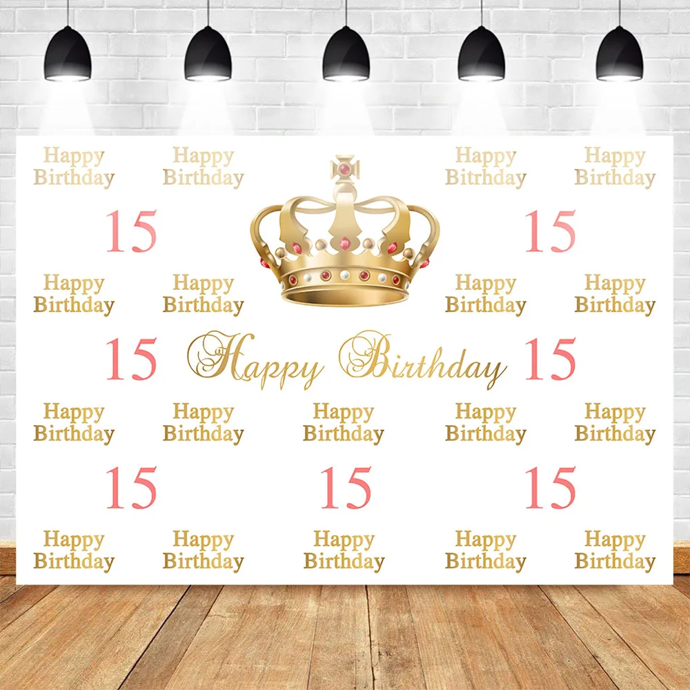 Милый фон для фотосъемки в честь Дня Рождения с короной девушки и взрослой