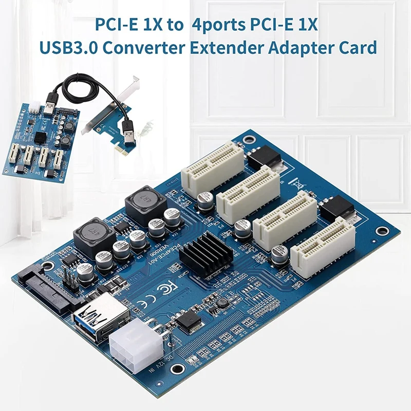 Pci-E 1X To 4-Port Pci Express слот адаптер карта Usb3.0 преобразователь Расширенный M2
