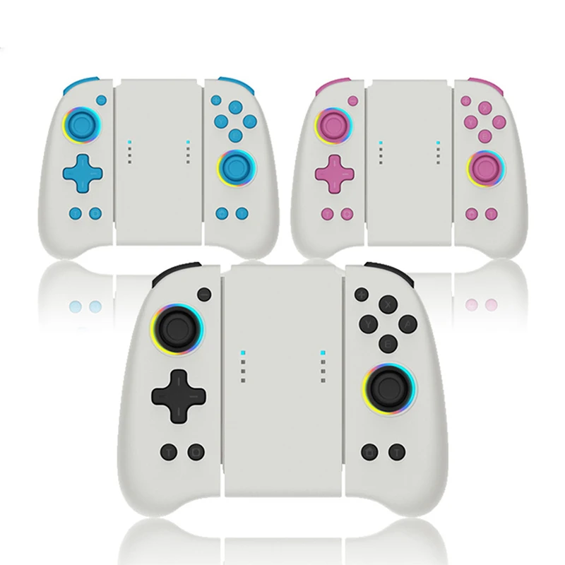 

Switch OLED Wireless Gamepad NS Joy-con Bluetooth Controller With Colorful Lights Game Handle For Nintendo Switch Accessories