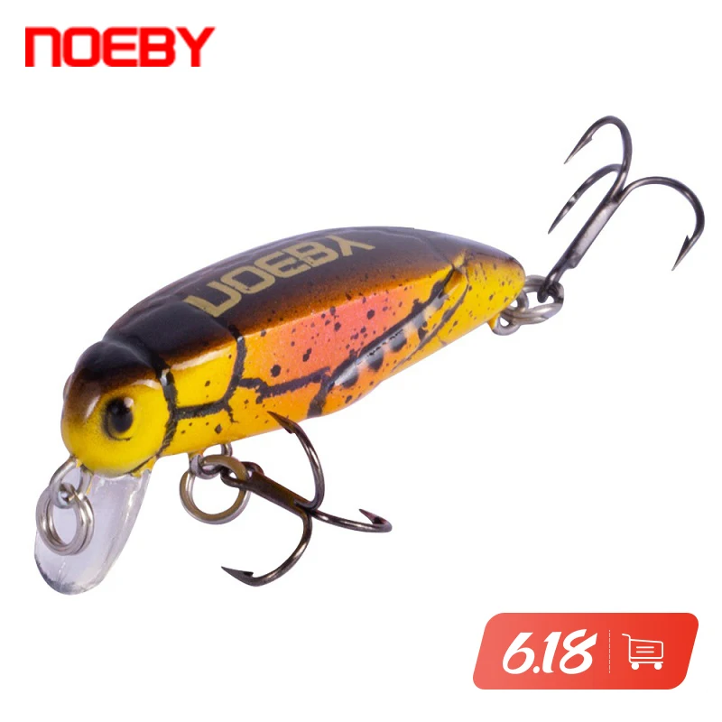 NOEBY 9158 рыболовная Тонущая приманка форель для насекомых твердые тройные Крючки