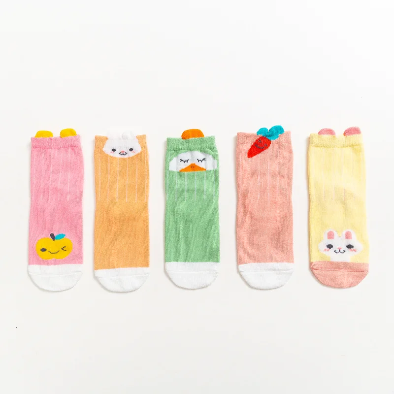 Детские носки для маленьких мальчиков и девочек красивые прямые с забавной