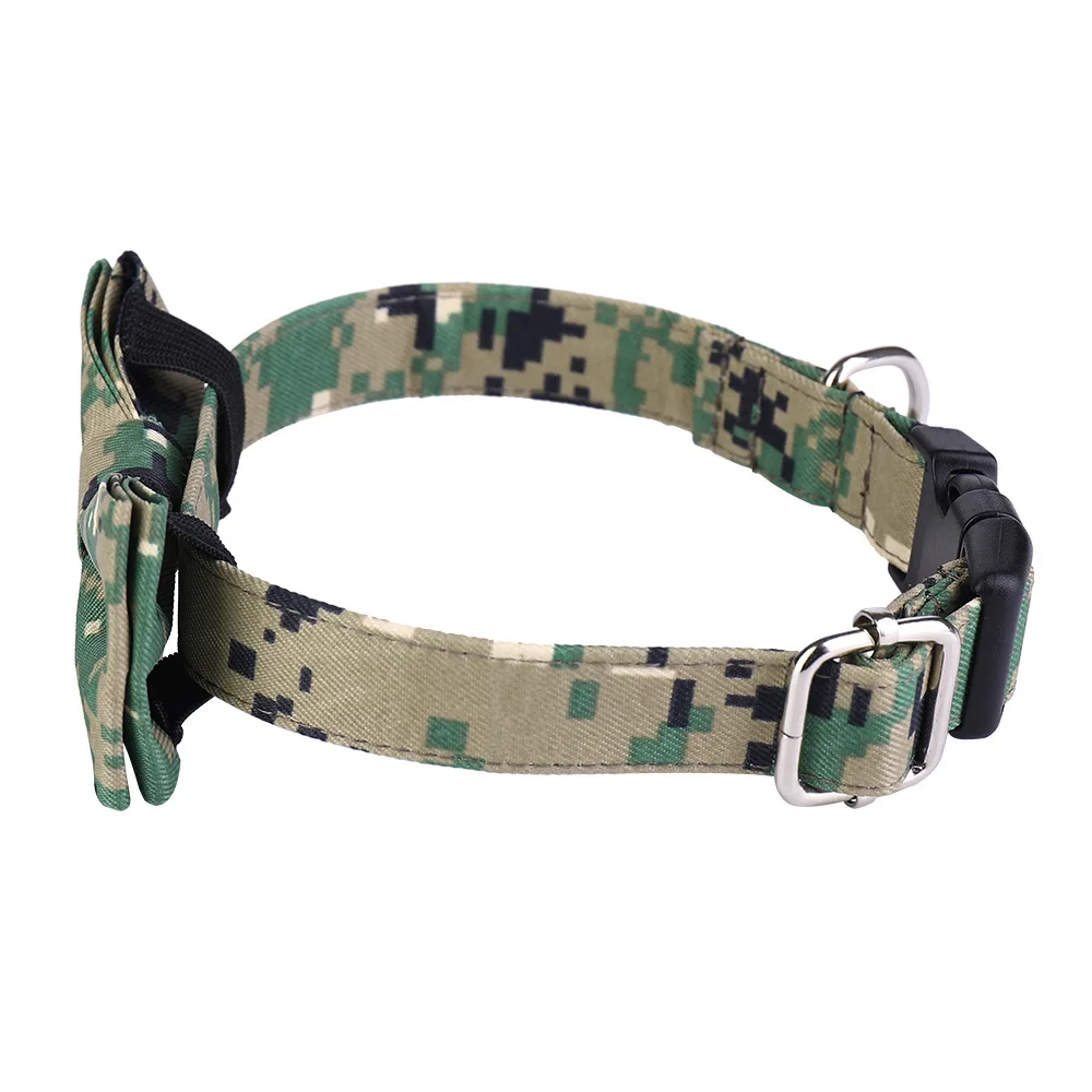 

Camouflage 7 colors 4 size dog collar pet collar bow detachable ZD