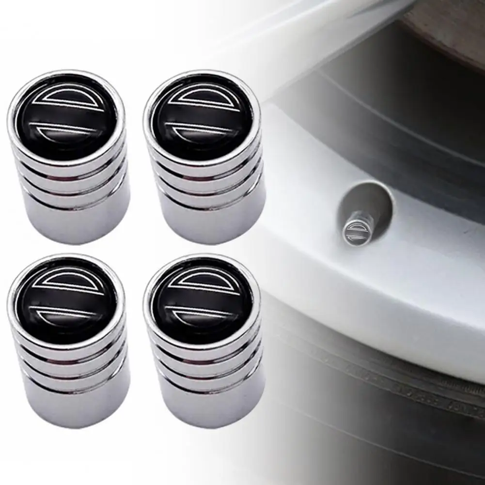 

4 шт., Металлические колпачки для воздушных клапанов, серебристого цвета