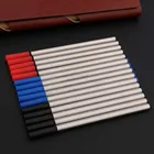 Чернила высокого качества 10 шт. черные, синие или красные 0,5 мм металлические стержни для шариковых ручек