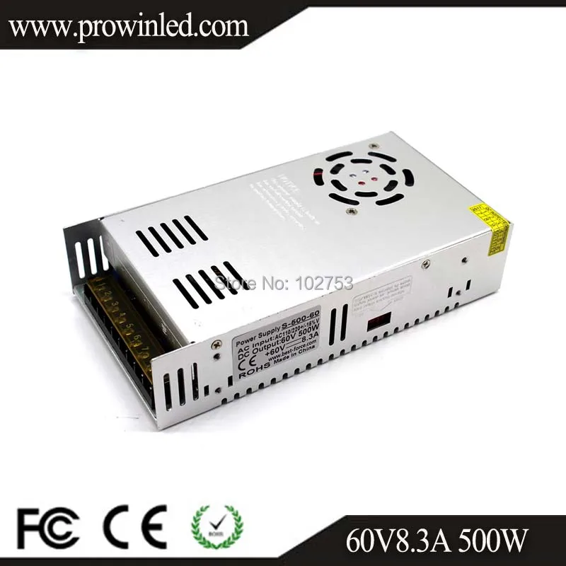 400W 500W импульсный источник питания светодиодного табло 6A 8A 10A Зарядное устройство переменного тока 110V 220V dc/dc 60v освещение Трансформатор импульсный источник питания для Светодиодный полоски