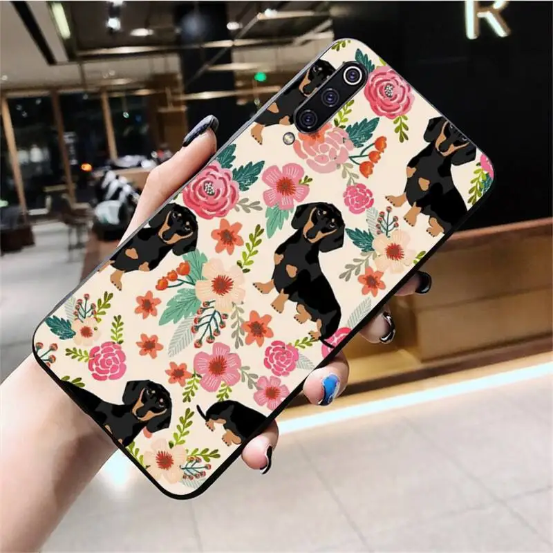 HPCHCJHM Такса Doxie Цветок Собака Щенок клиент высокое качество чехол для телефона Huawei