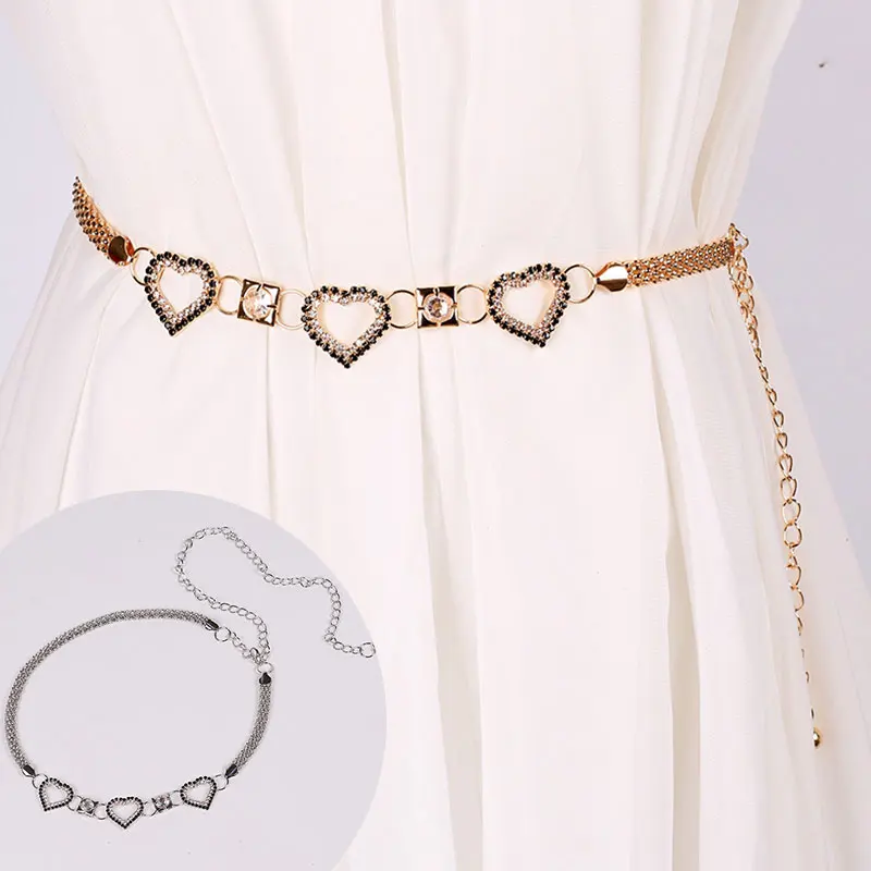 

2020 трендовая цепочка на талию, классический полый пояс с сердечком для женщин, пояс на талию, цепь на бедрах, элегантные модные поясные ремни