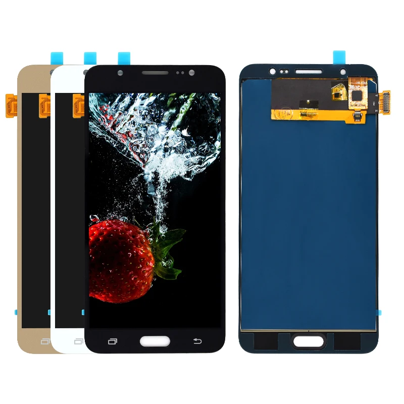 Для Samsung Galaxy J7 2016 LCD J710 SM J710F J710M J710H J710A J710FN Регулируемая яркость ЖК + сенсорный экран