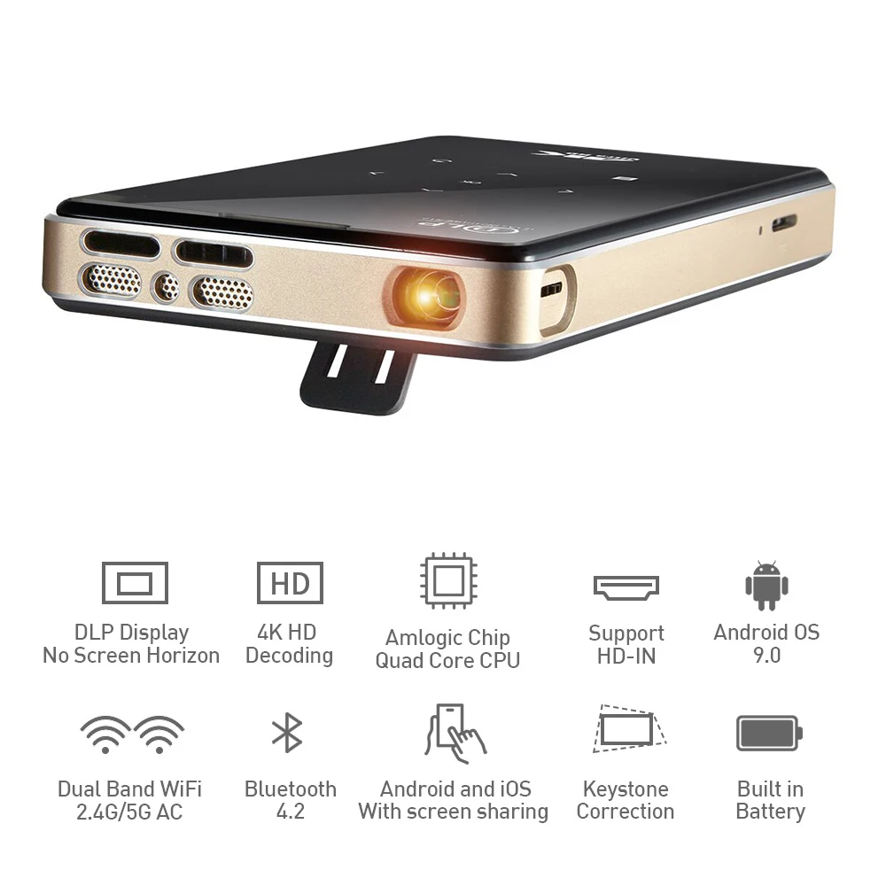 Портативный проектор 2 Гб 16 S905 Bluetooth для домашнего кинотеатра мини Карманный