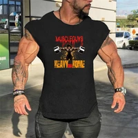 gym muscle cotton workout vest tank tops men sleeveless tanktops for boys bodybuilding clothing undershirt fitness stringer