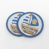 custom woven patches for clothing sewing labels for backpack customized clothes embroidered badges adhesive fabric tags