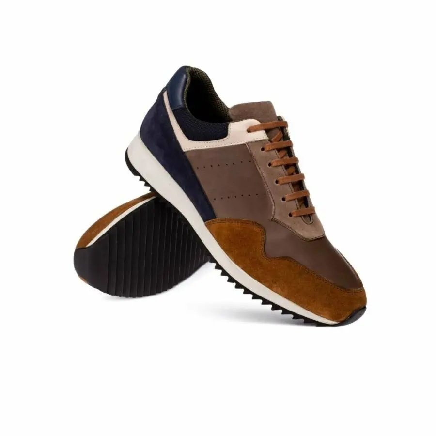 

Sneakers Men Deery, Genuine Leather Brown Sneaker Men Shoes