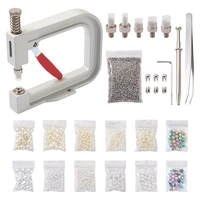 pandahall manual pearl rivet fixing kits imitation pearl acrylic beads jewelry tool equipments for diy crafts embellishment