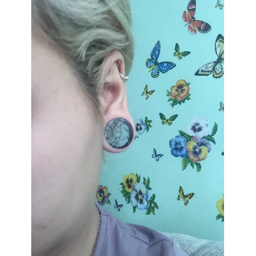 Акриловый расклешенный растягиватель для пирсинга 2 шт. | Украшения и аксессуары