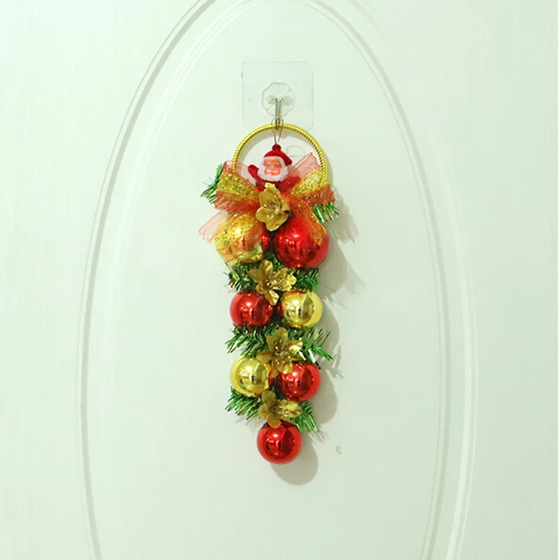 

Glitter ball Christmas Pendant Pine needle Home Window Xmas Holiday Wall
