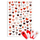 1 шт., новинка 2022 года, 3D наклейки для ногтей, дизайн, милая наклейка, наклейка, шаблон, детские инструменты для творчества, украшения для ногтей