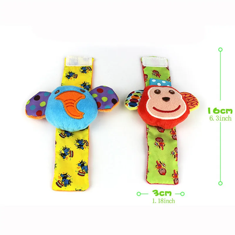 Nfant Детские игрушки Погремушки/носки ремешок на запястье может сделать звук