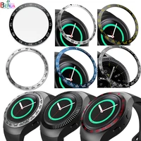 stainless steel watch cover for samsung gear sport dial bezel ring case adhesive cover antiscratch for samsung gear s2 sm r720