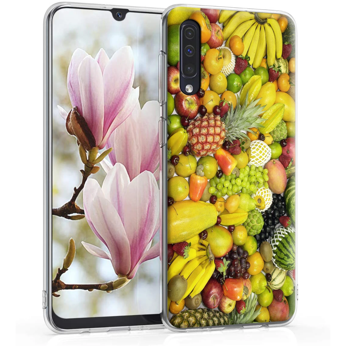 Силиконовый чехол с фруктами клубникой арбузом для Samsung Galaxy A2 A5 A6 A7 A8 A9 J3 J4 J5 J6 J7 J8