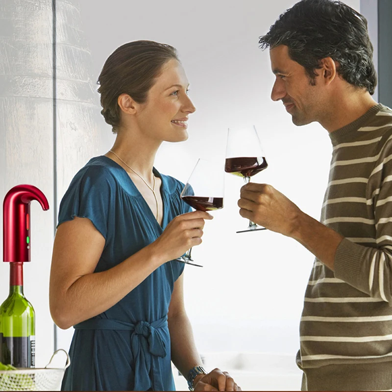 

1pc Smart Wine Decanter Automatic Red Wine Pourer Aerator Decanter Dispenser Wine Tools Bar Accessori#w