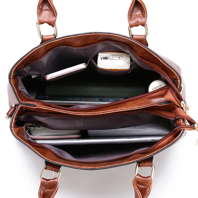 Новый женский набор 3 шт./компл. сумка модная винтажная большой вместимости сумки