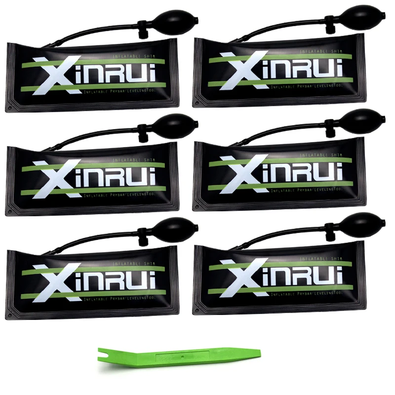 Xinrui Профессиональный 6 шт./партия Большой размер клин с пневмонасосом замок палочки набор открытый Автомобильный Дверной замок Авто Воздушный Клин подушка безопасности открывающиеся инструменты