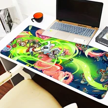 Anime Morty Mouse Pad gaming accessories speed mini pc Gamer desk Mat Laptop Keyboard Table tapis souris mousepad rick 90x40