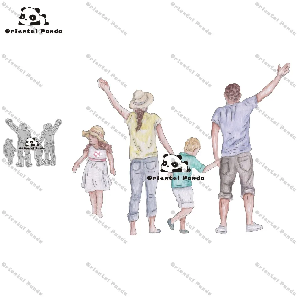Новые штампы 2020 семья путешествия металлические diy фотоальбом пресс-формы