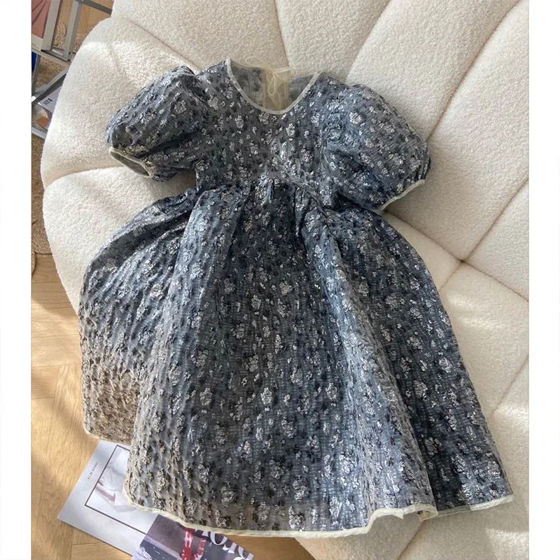 

Hanpai 2021 spring and summer new fashion bubble sleeve gauze sweet temperament slim dress a52138