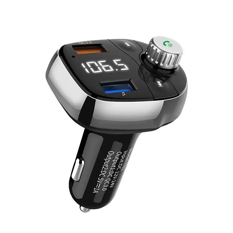 5V/ 3A A2DP fm-передатчик плеер ЖК-дисплей Автомобильный Адаптер зарядного устройства