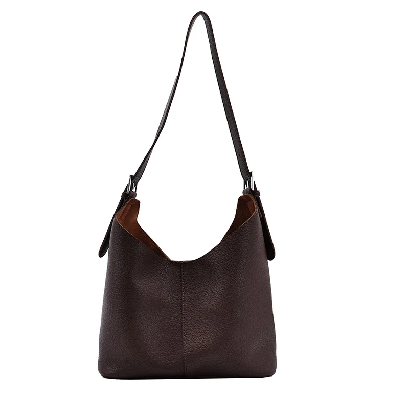 

Composite Bag PU Leather Bucket Bags for Women 2021 Small Crossbody Shoulder Bag Female Luxury Branded Handbags and Purses