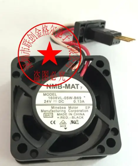 

BRAND NEW 1608VL-05W-B69 24V 0.13A 3PINS PLUG 6PINS ORIGINAL FAN FANS