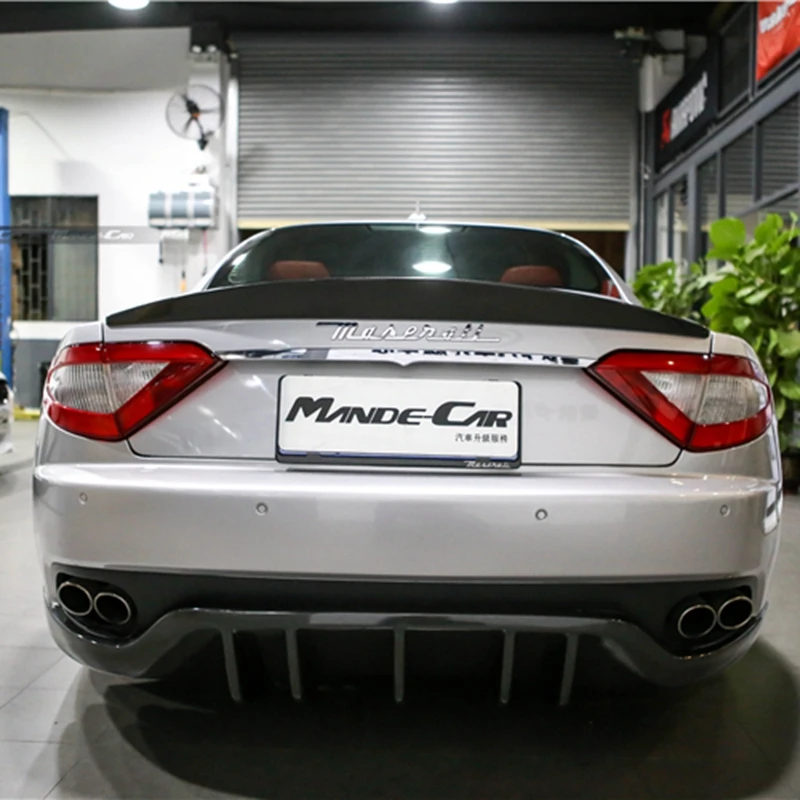 Carbon Fiber car rear trunk boot lip spoiler wing for Maserati GranTurismo GT 2 Door flat 06-11 Non Convertible | Автомобили и
