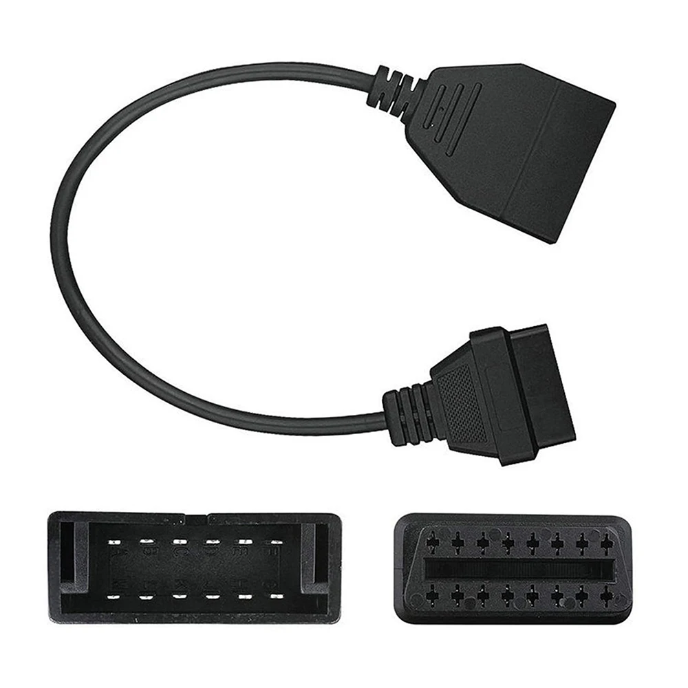 

Hot OBD OBD II Diagnostic Connector Cable For GAZ 12 Pin to OBD2 16Pin Female OBD Adapter For GM 12 Pin Adapter to 16Pin