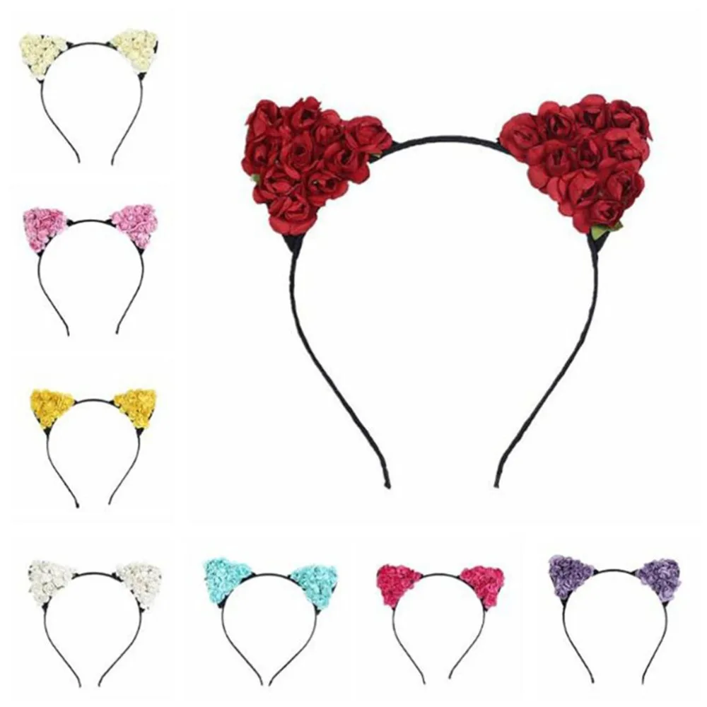 

New Style Europe And America Christmas Party Parent-child Accessories Anime Cosplay Cat Ears Headband Small Devil Flower Head
