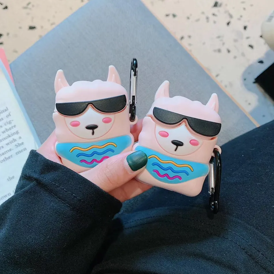 3D Bluetooth собака ТВ сумки чехол для наушников AirPods силиконовый милый мультфильм