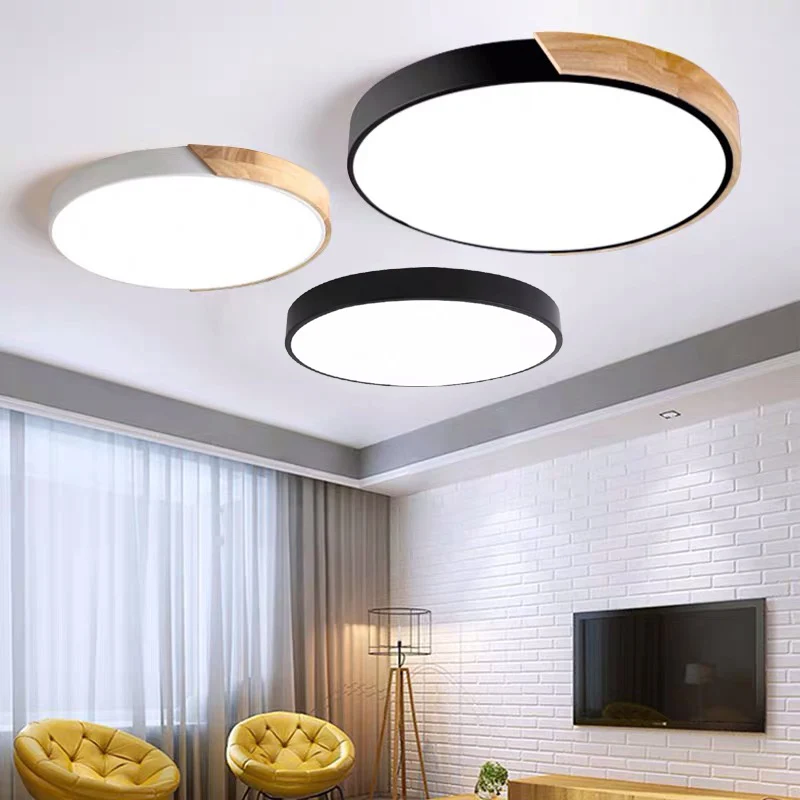 Светодиодные потолочные светильники современное освещение в скандинавском